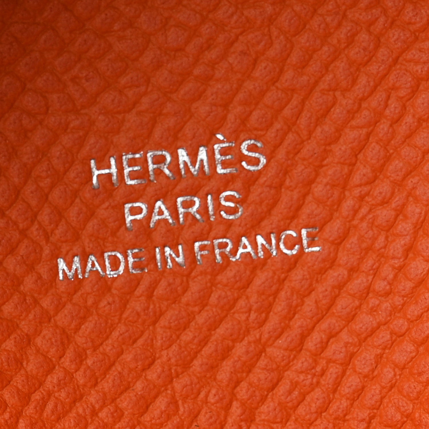 Hermes Epsom Calvi Duo Card Case Orange 7 of 8