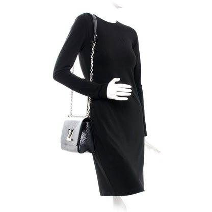 Louis Vuitton Electric Epi Twist Shoulder Bag MM Black 2 of 8