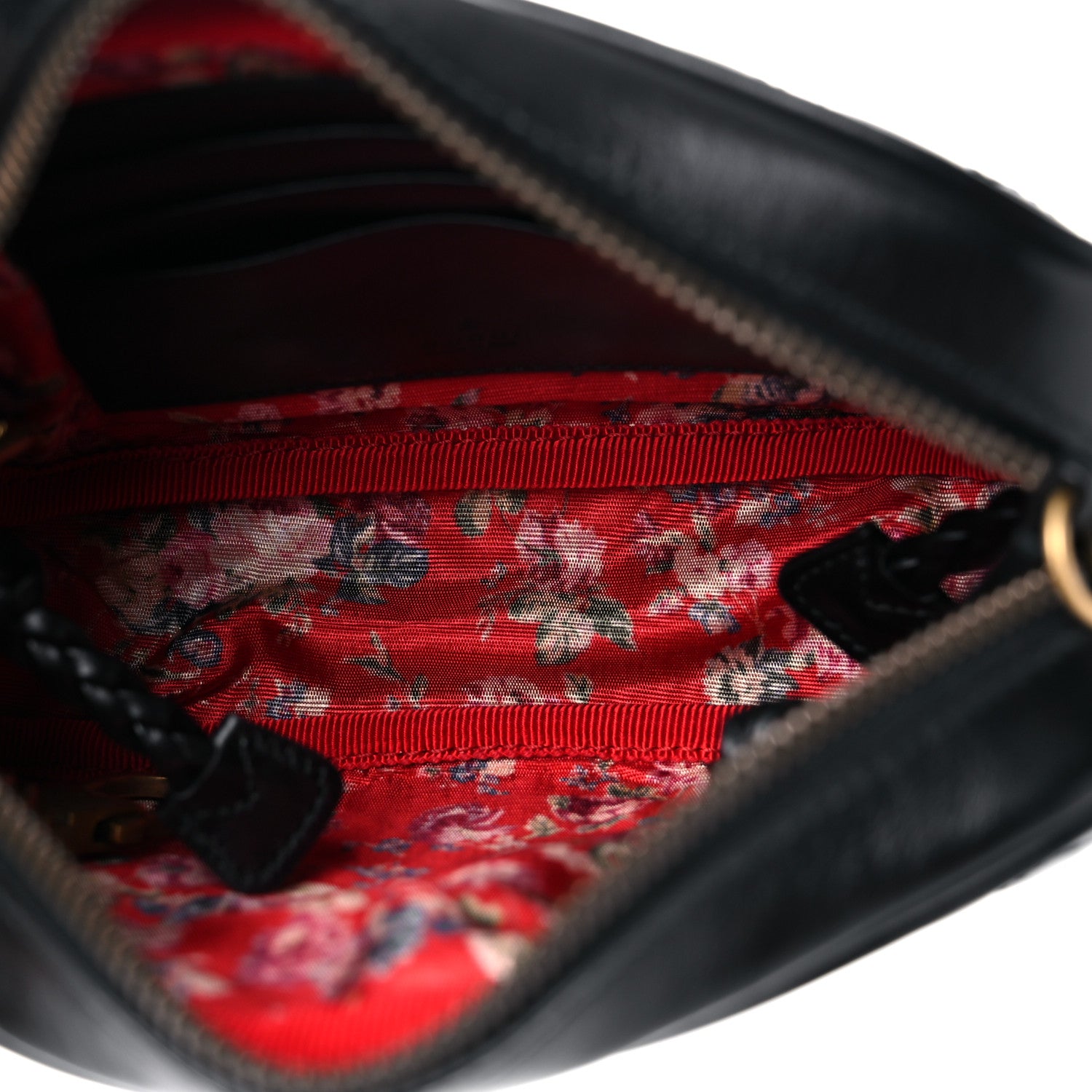 Gucci Calfskin Trapuntata Web Mini GG Shoulder Bag Black 4 of 9