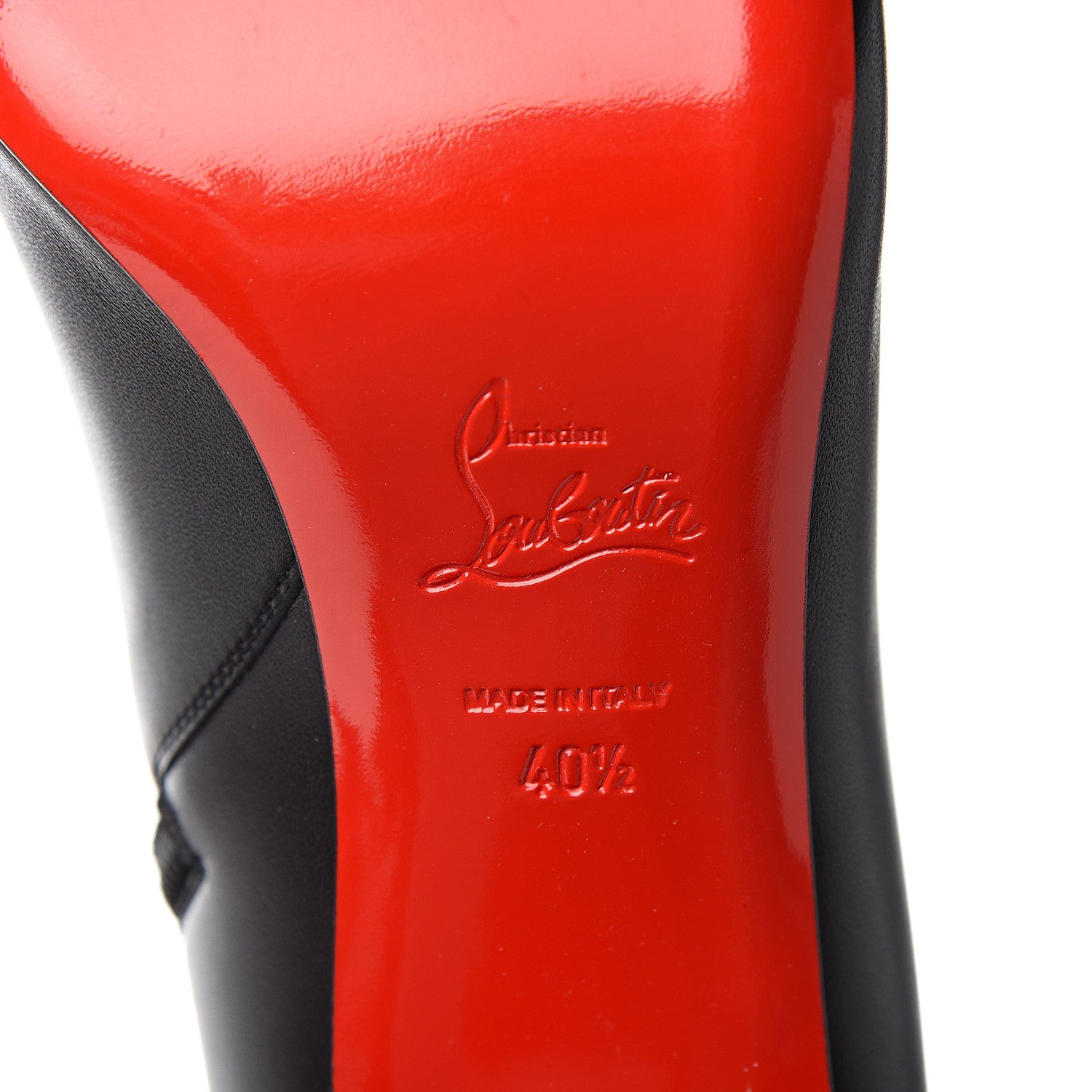 Christian Louboutin Calfskin Cadrilla Botta 70 Tall Boots 40.5 Black 6 of 7
