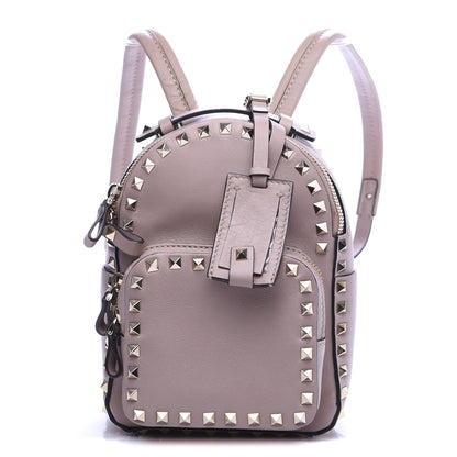 Valentino Garavani Calfskin Mini Rockstud Backpack Poudre 1 of 8