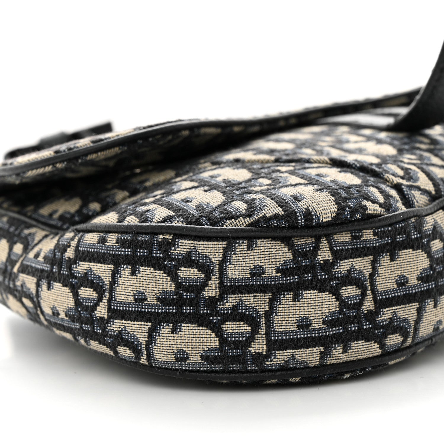 Christian Dior Oblique Mens Saddle Bag Blue 9 of 12