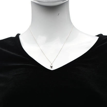 Tiffany Sterling Silver 12mm Elsa Peretti Tear Drop Pendant Necklace 2 of 6