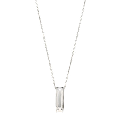 Tiffany Sterling Silver 1837 Oval Loop Pendant Necklace 1 of 4