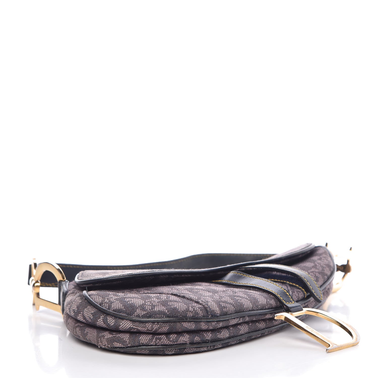 Christian Dior Monogram Saddle Bag Blue 4 of 14