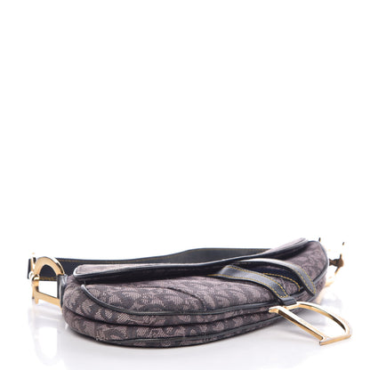 Christian Dior Monogram Saddle Bag Blue 4 of 14