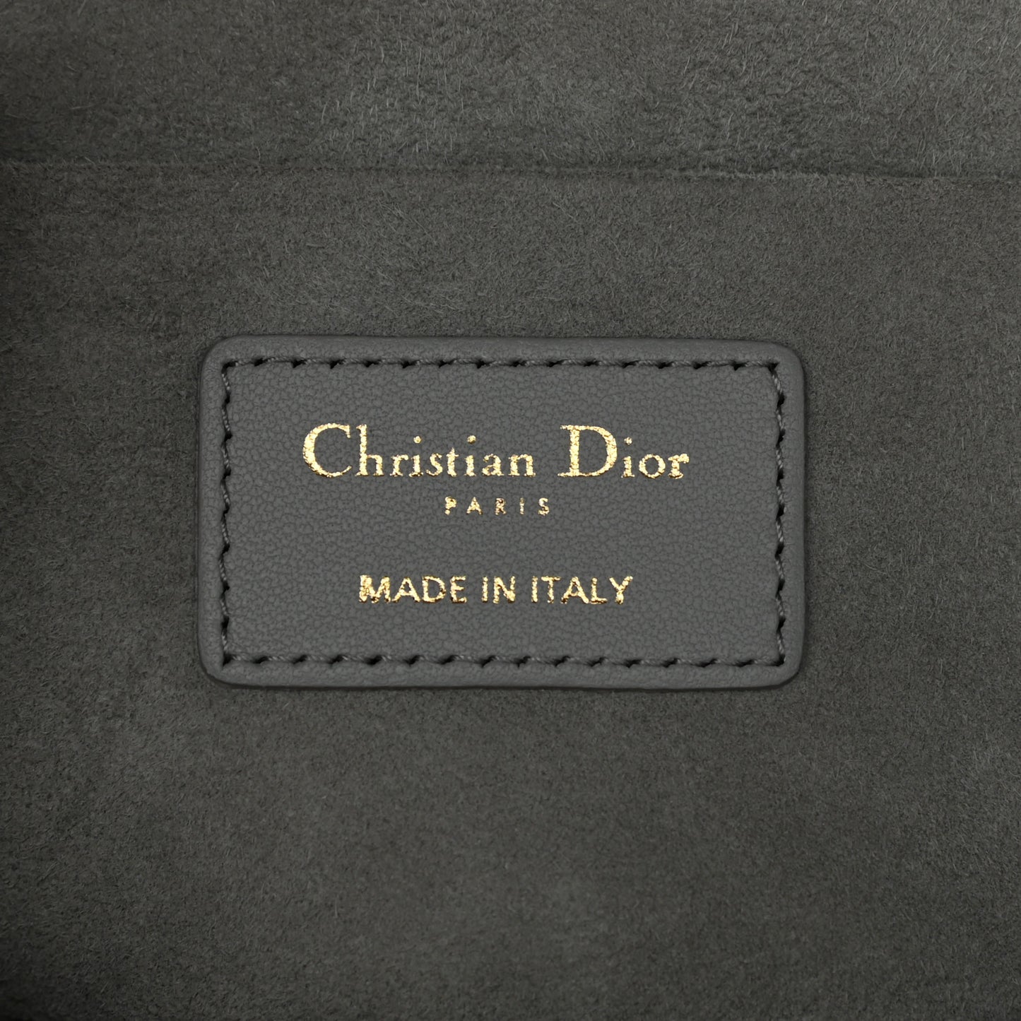 Lambskin Cannage Small Diortravel Vanity Case Grey