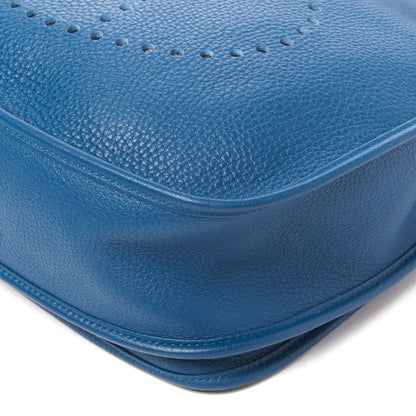 Hermes Taurillon Clemence Amazone Evelyne III GM Bleu de Galice 4 of 8