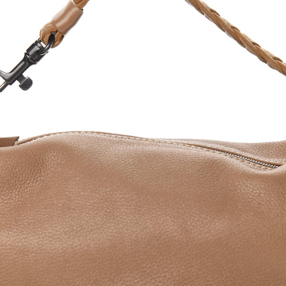 Bottega Veneta Cervo Deerskin Braided Shoulder Bag Camel 10 of 10