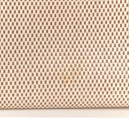 Hermes Toile Vache Calfskin Herbag Clutch Natural Black 21 of 25