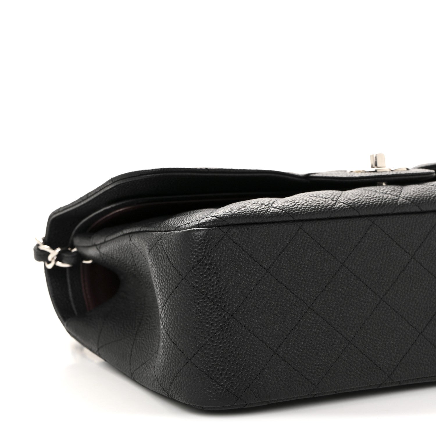 Chanel Caviar Quilted Jumbo Double Flap Black 9 of 13
