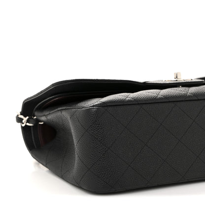 Chanel Caviar Quilted Jumbo Double Flap Black 9 of 13