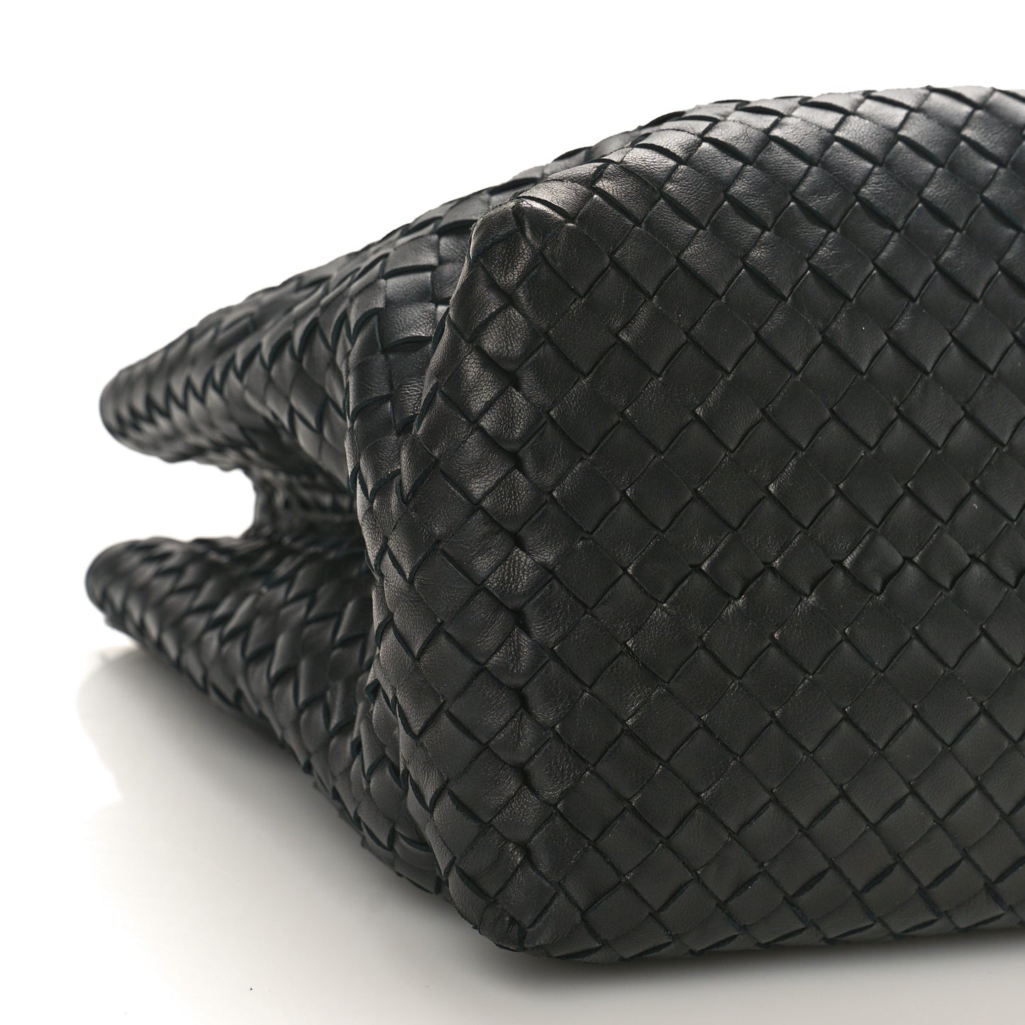 Nappa Intrecciato Medium Classic Chain Strap Tote Black