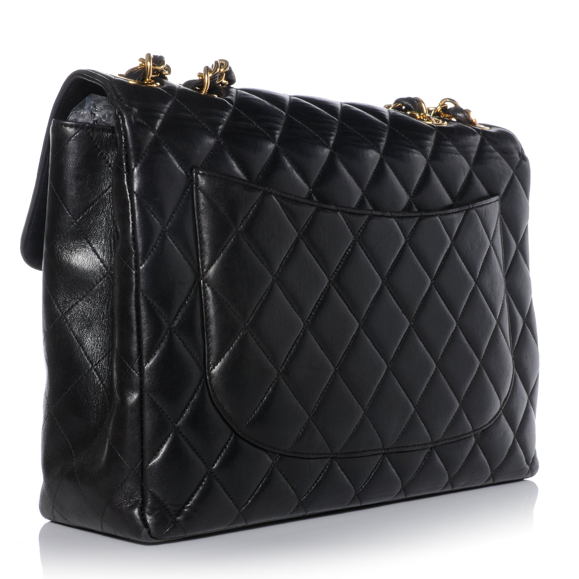 Chanel Lambskin Jumbo Flap Bag Black 3 of 9