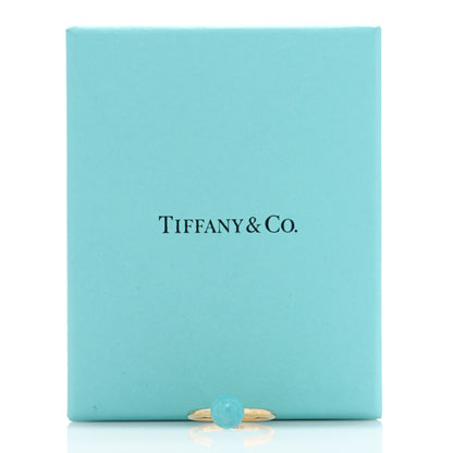 Tiffany 18K Yellow Gold Amazonite 8mm HardWear Ball Ring 56 7.5 5 of 5