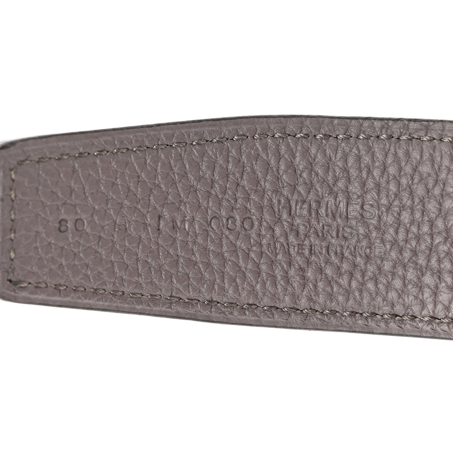 Hermes Box Togo 32mm Belt Strap 80 32 Black Etain 3 of 6
