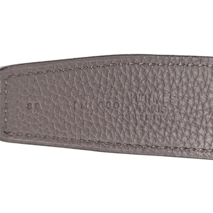 Hermes Box Togo 32mm Belt Strap 80 32 Black Etain 3 of 6