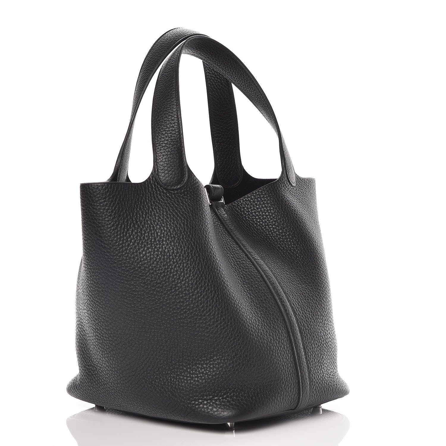 Hermes Taurillon Clemence Picotin Lock 22 MM Black 3 of 9