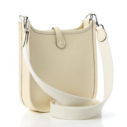 Hermes Taurillon Clemence Amazone Evelyne TPM Nata Craie 3 of 10