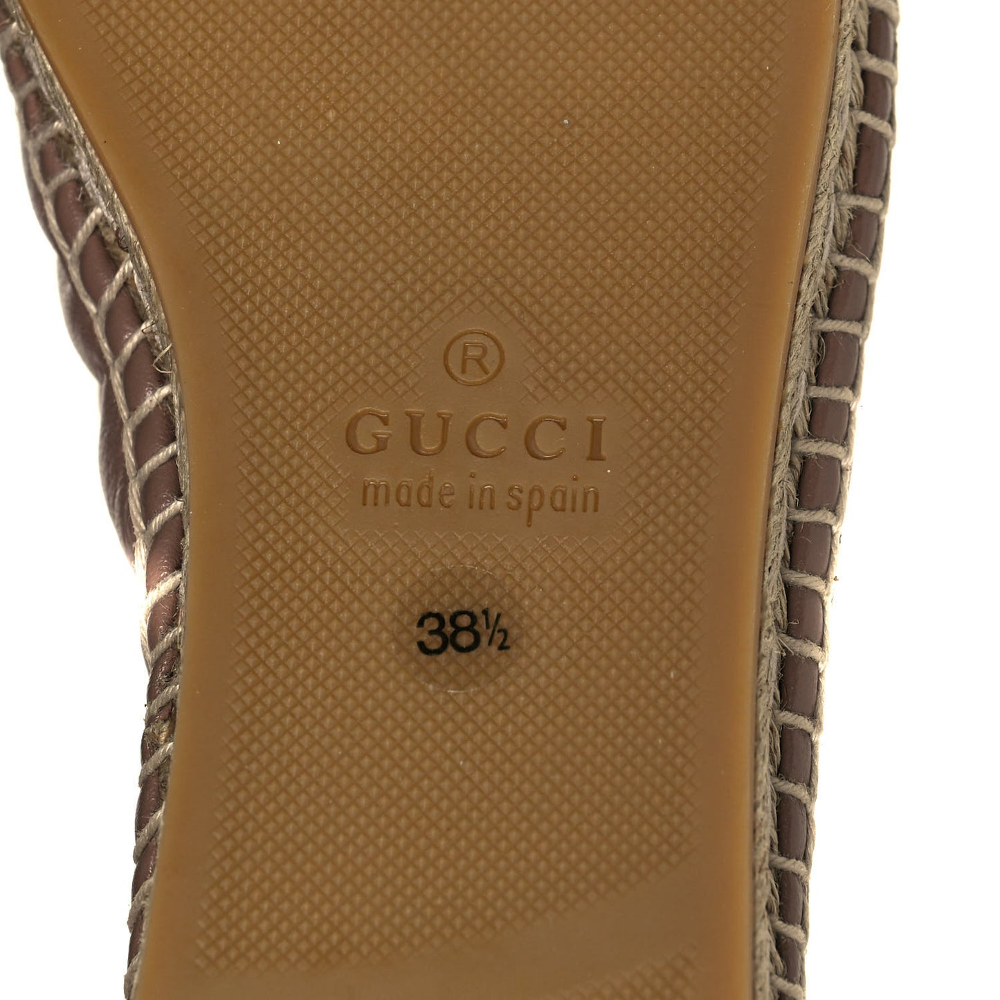 Nappa Matelasse GG Marmont Espadrilles 38.5 Tan