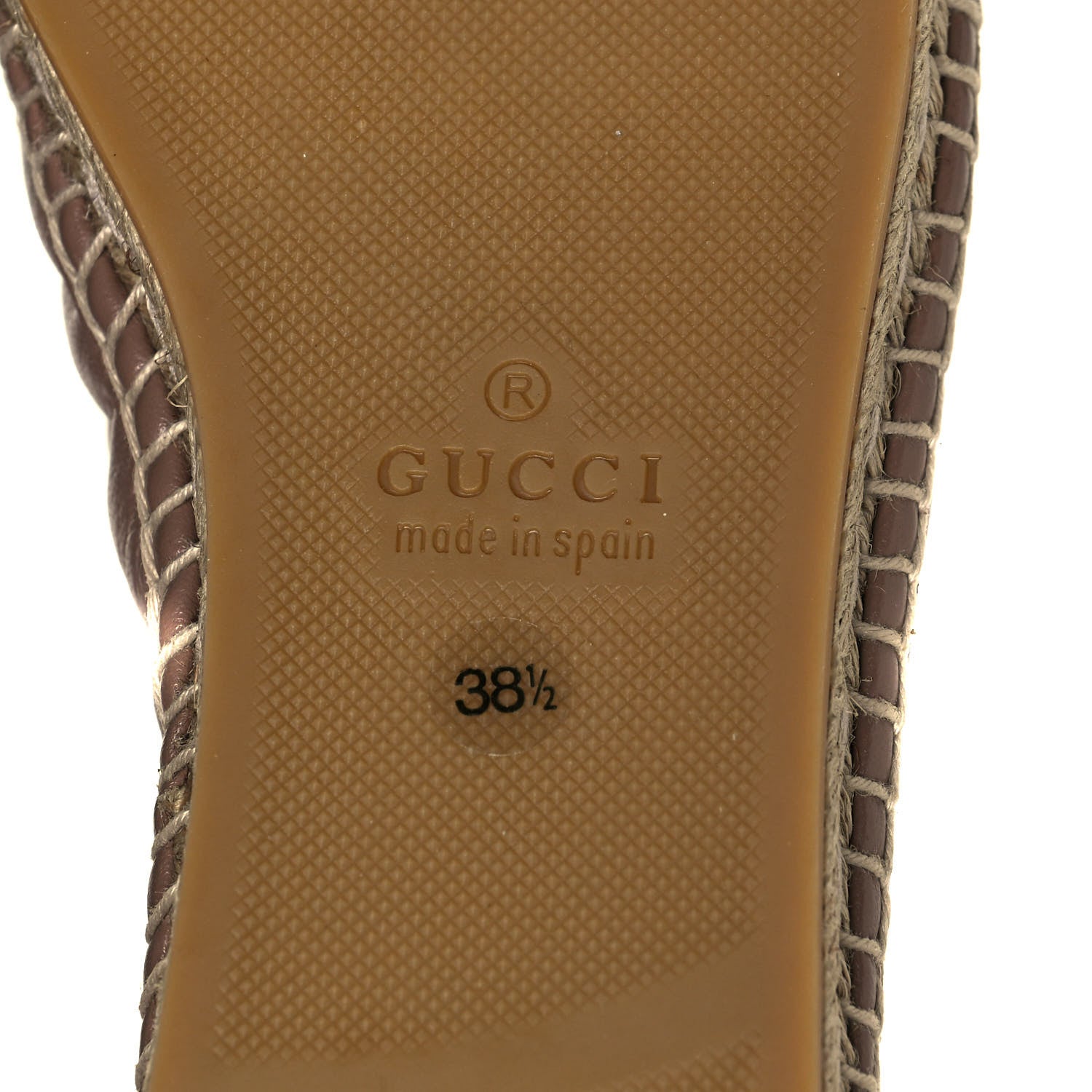 Gucci Nappa Matelasse GG Marmont Espadrilles 38.5 Tan 6 of 11