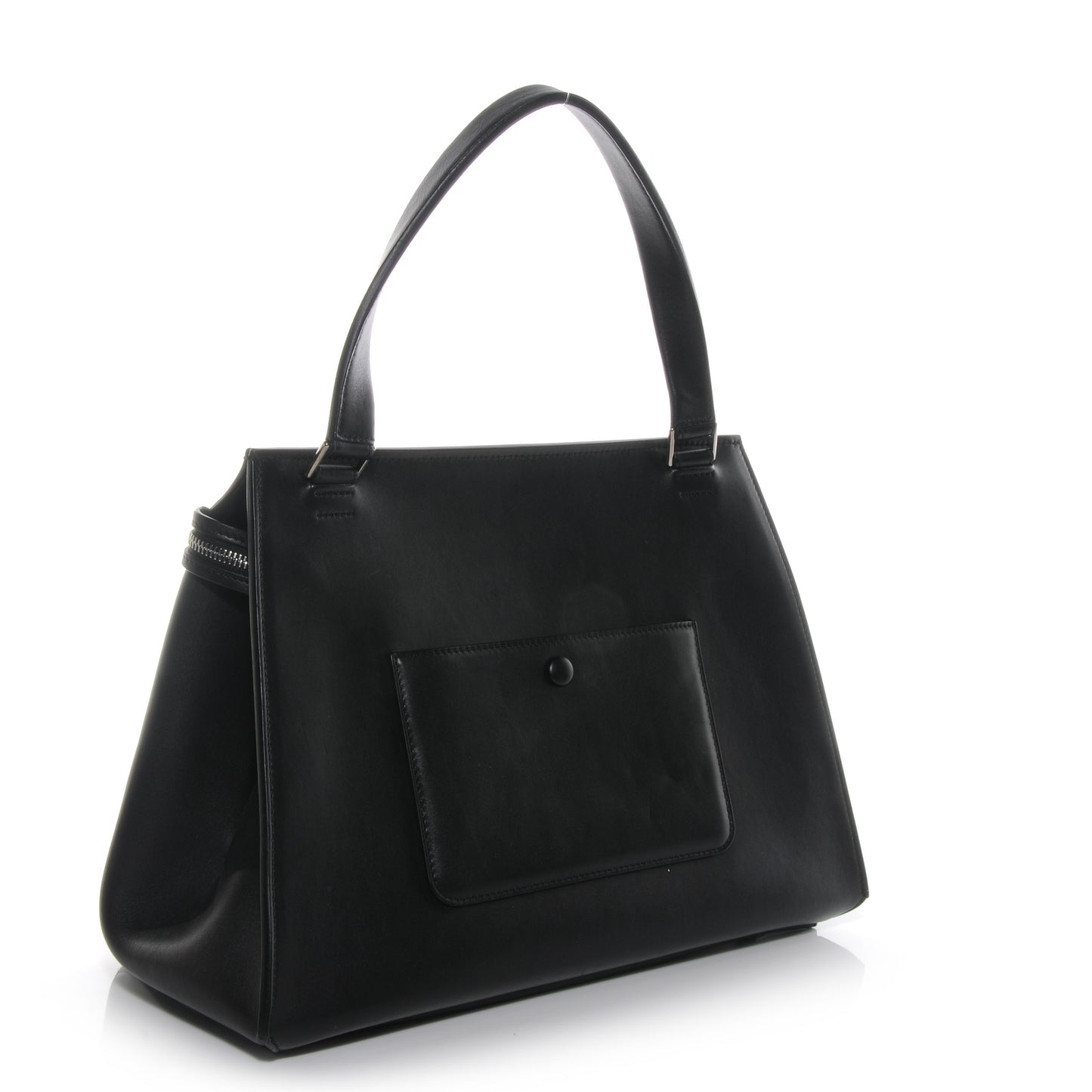 Pony Hair Medium Edge Shoulder Bag Vermillion