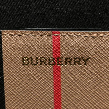 Burberry E-Canvas Stripe Small Portrait Tote Bag Brown 6 of 14