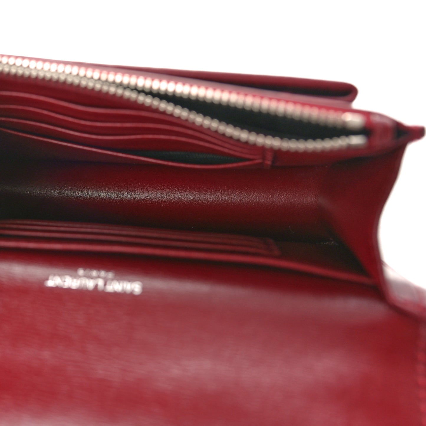 Calfskin Monogram Sunset Chain Wallet Palissandre