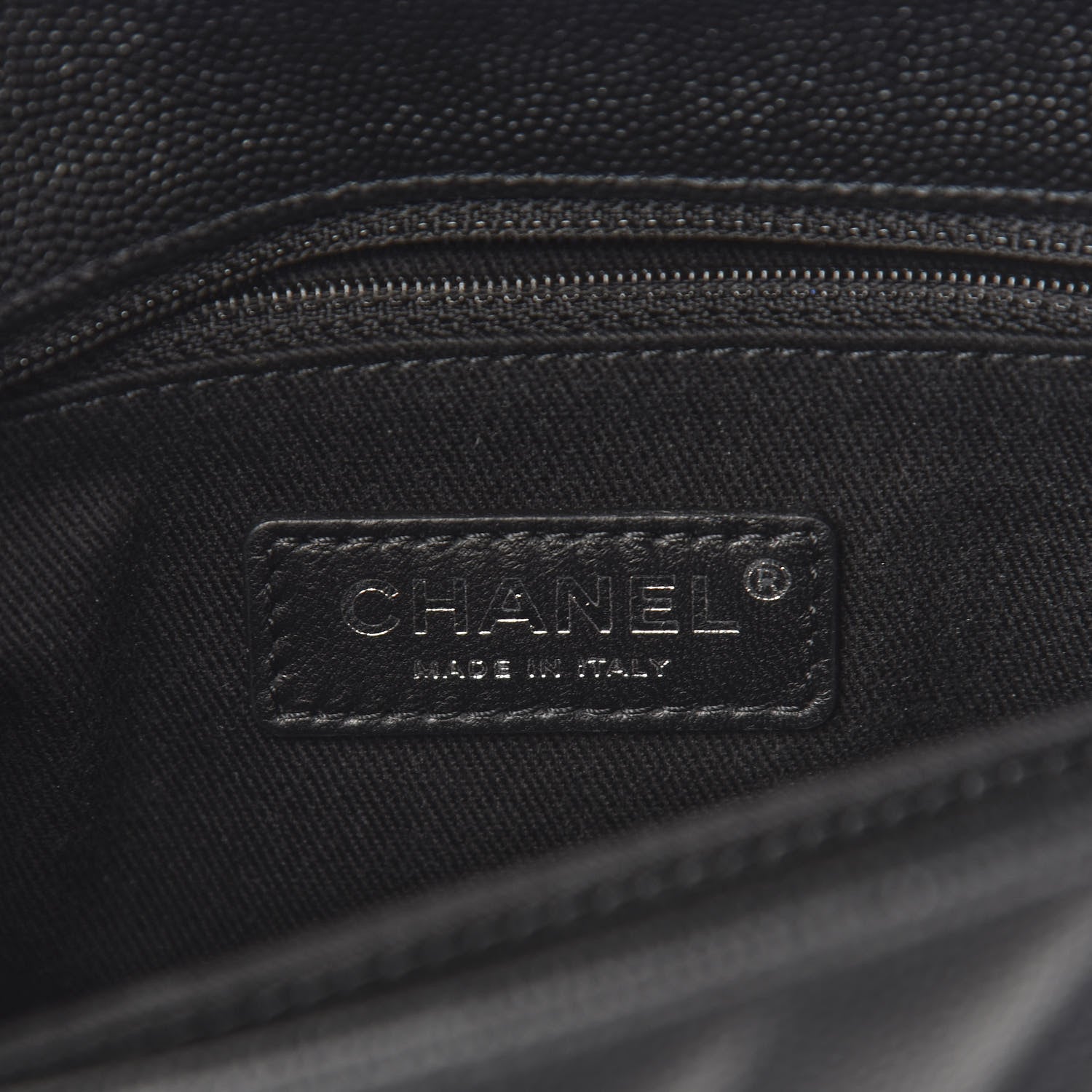 Chanel Caviar Chevron Quilted Mini Coco Handle Flap So Black 7 of 12