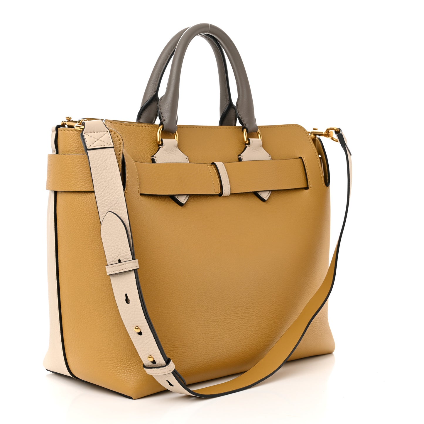 Marais Calfskin Medium Belt Bag Limestone Yellow