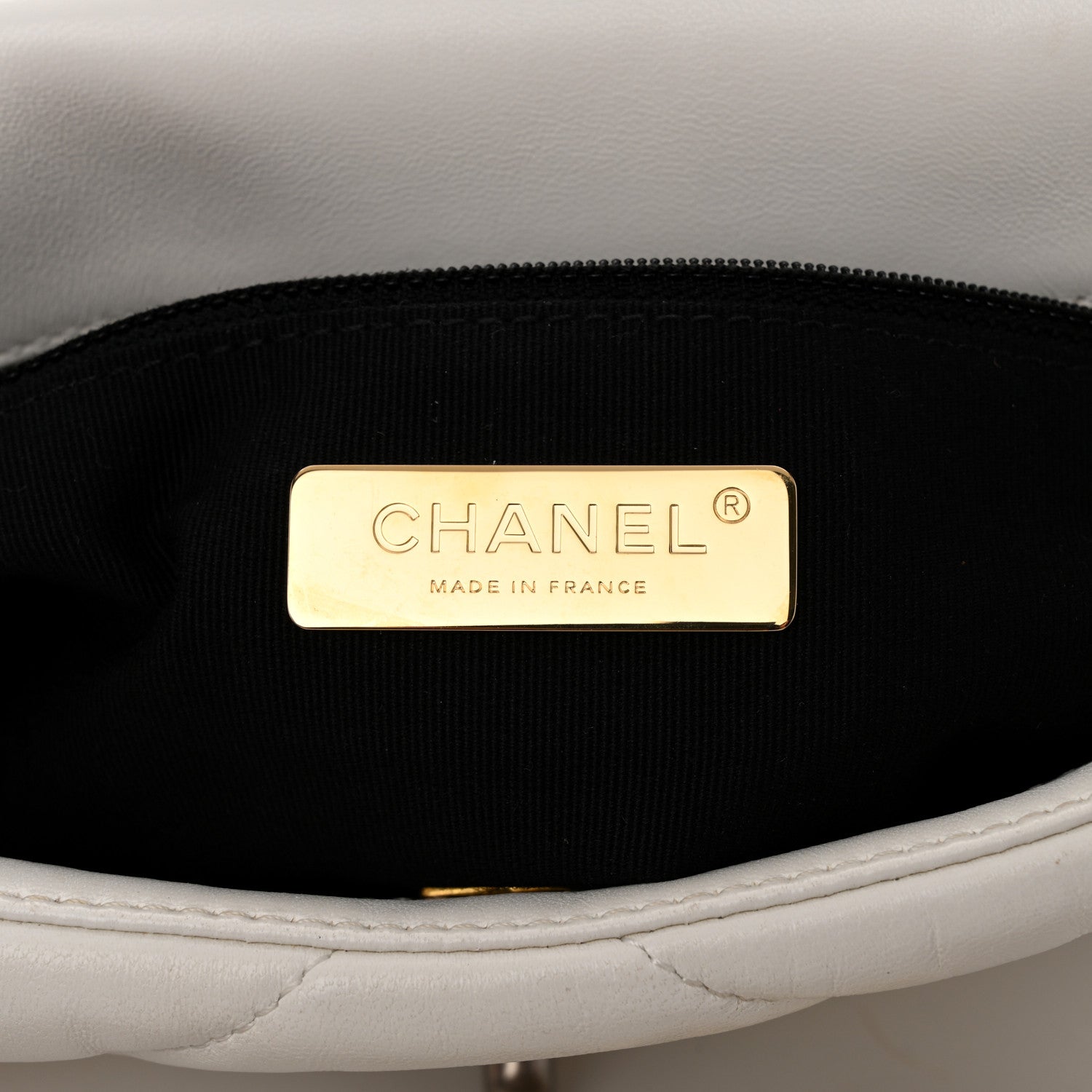 Chanel Lambskin Quilted Medium Chanel 19 Flap White 6 of 11