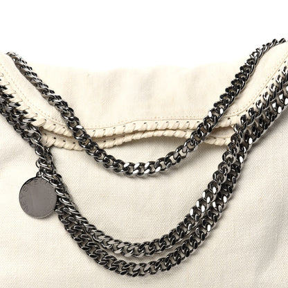 Stella McCartney Linen Falabella Fold Over Tote Pure White 10 of 10