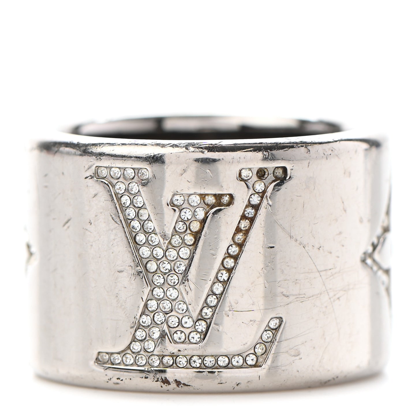 Crystal LV Strass Ring M Silver