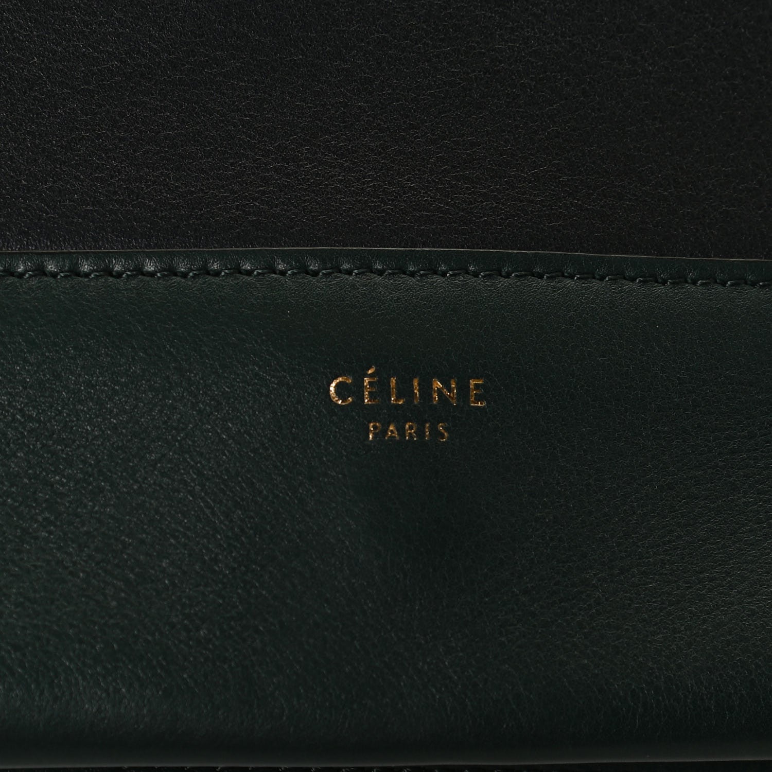 Celine Shiny Smooth Calfskin Medium Frame Shoulder Bag Amazone Dark Navy 8 of 11