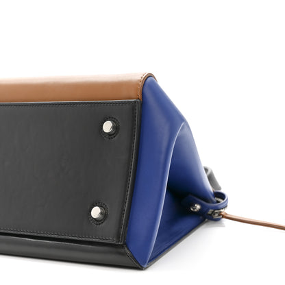 Celine Smooth Calfskin Medium Tri-Color Edge Shoulder Bag Tan 10 of 12