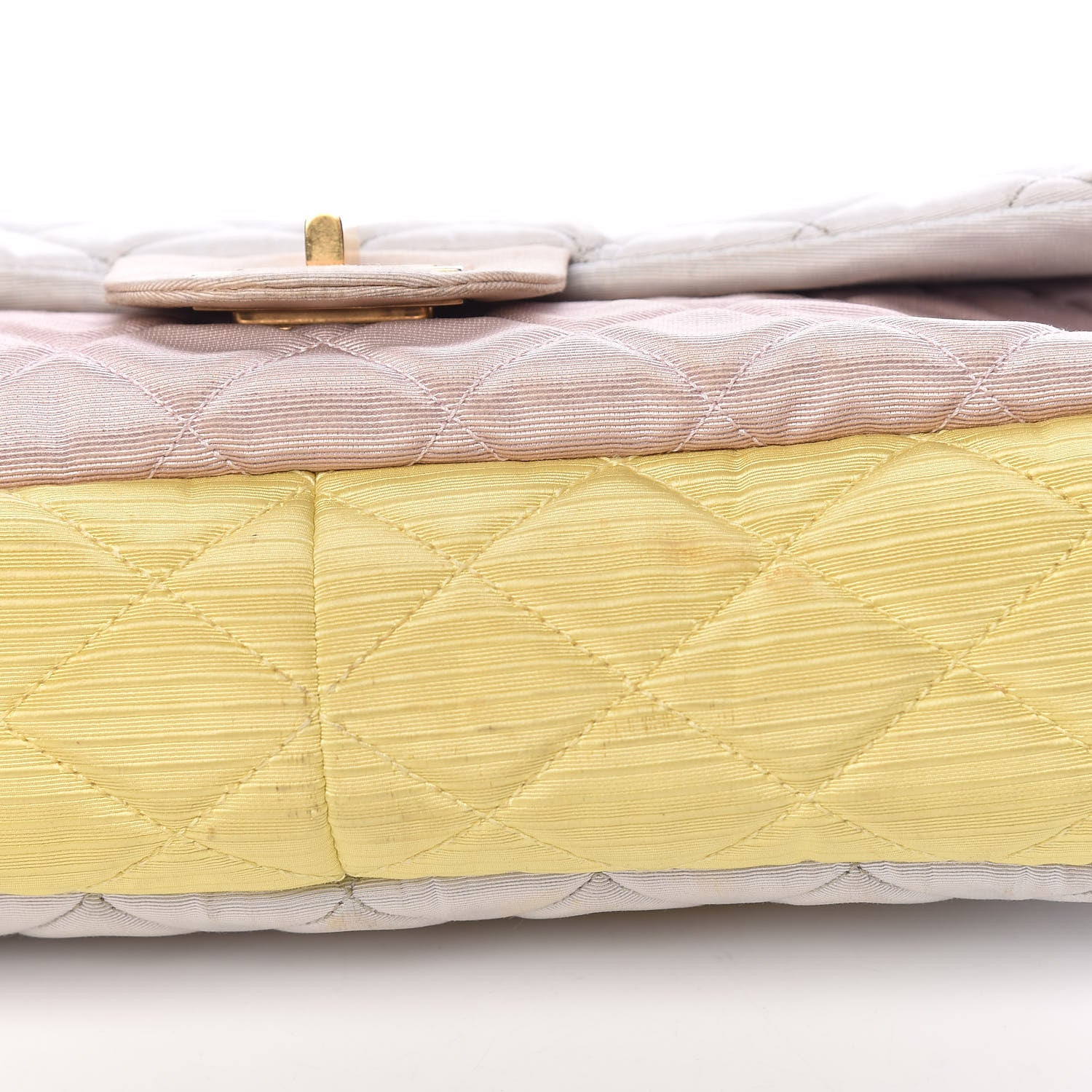 Chanel Grosgrain Satin Tri-Color 2.55 Reissue Flap Grey Pink Gold 15 of 19