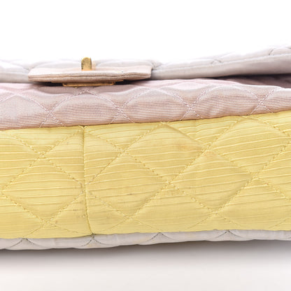 Chanel Grosgrain Satin Tri-Color 2.55 Reissue Flap Grey Pink Gold 15 of 19