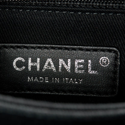 Chanel Caviar Chevron Quilted Mini Coco Handle Flap So Black 6 of 13