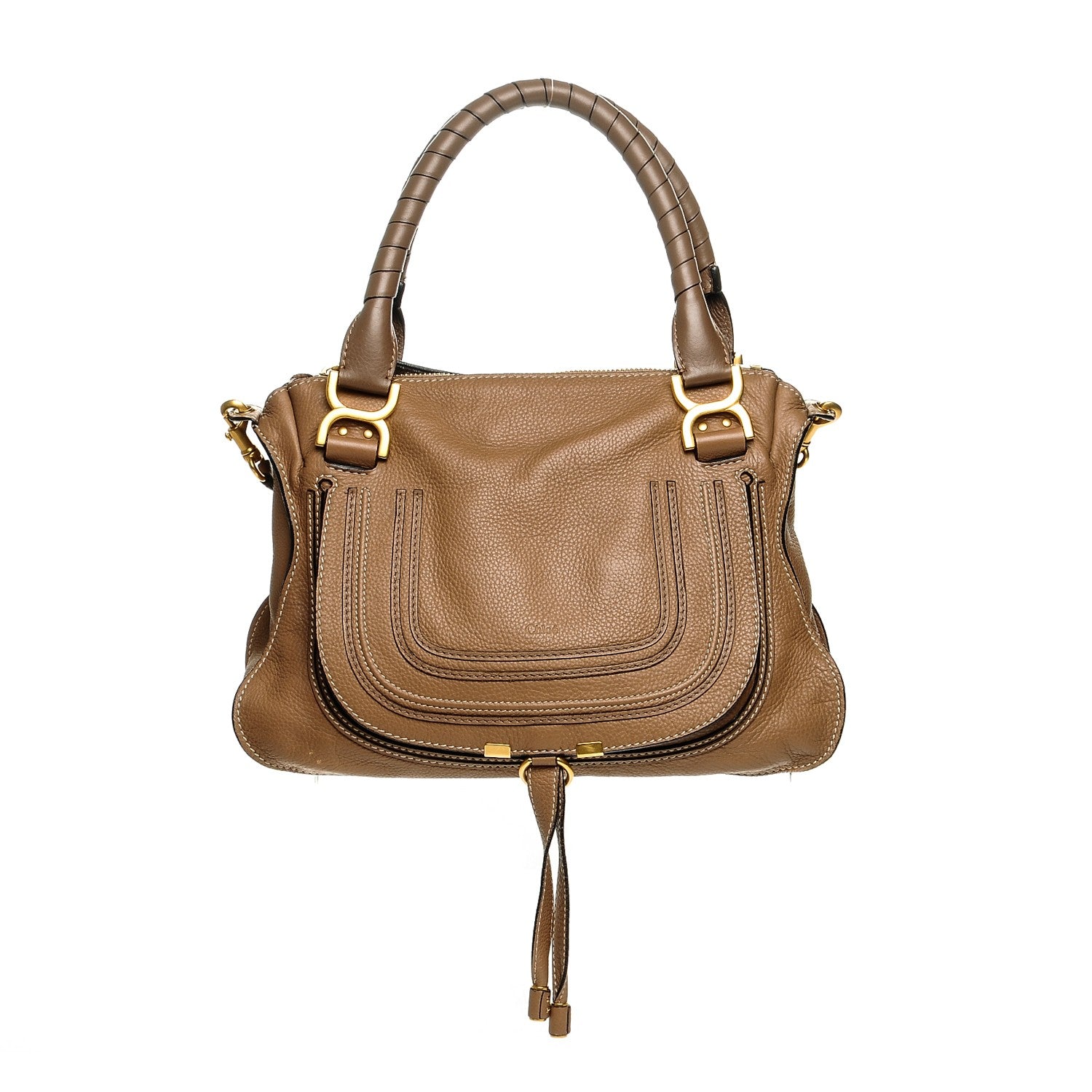Chloe Calfskin Medium Marcie Satchel Nut 1 of 8