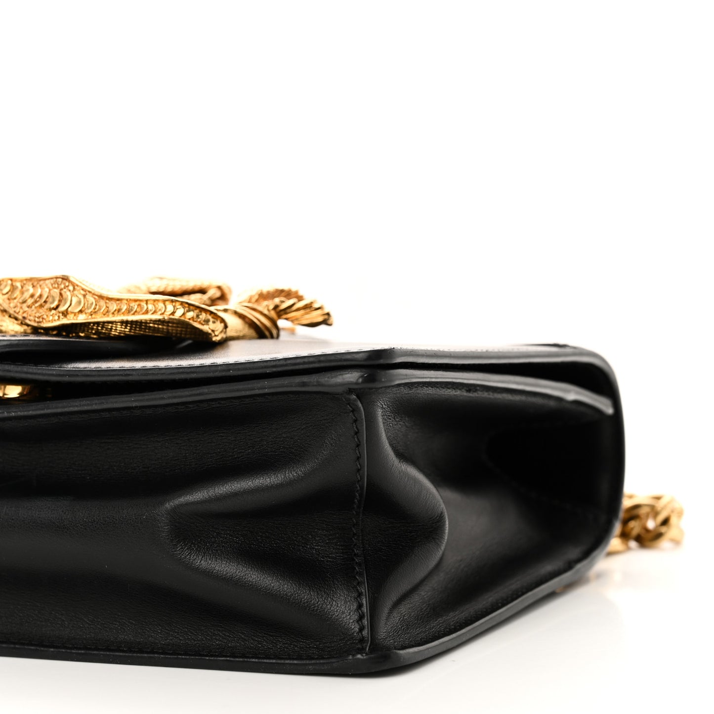 City Calf Saffiano Animalier Cahier Bag Black