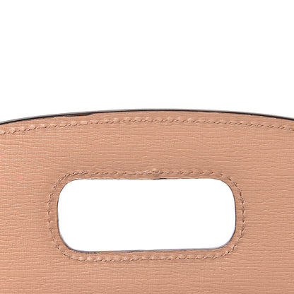 Gucci Shangai Calfskin Small Classic Bamboo Top Handle Bag Pink Apricot 8 of 11