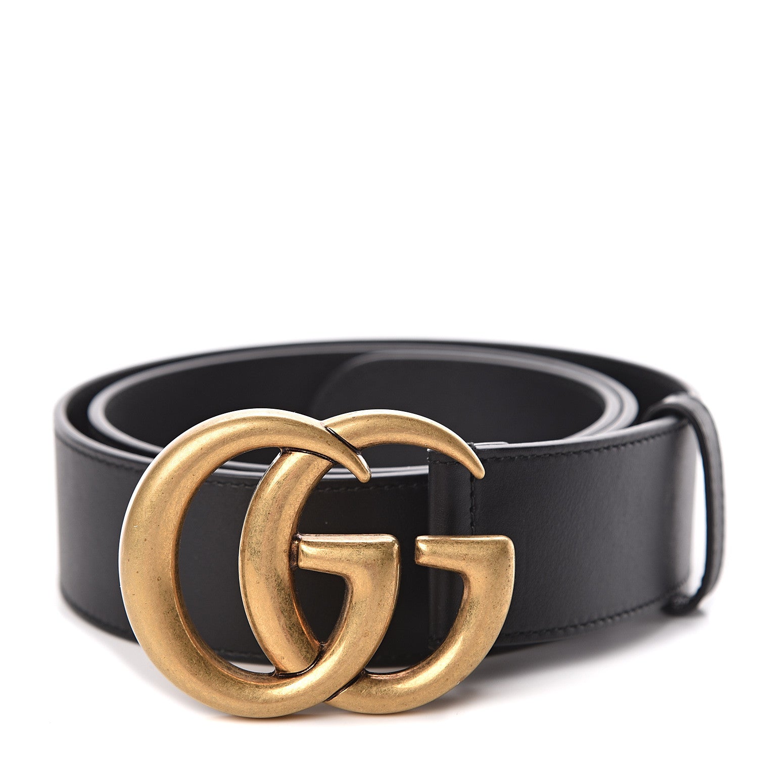 Gucci Calfskin Double G 40mm Belt 85 34 Black 1 of 6