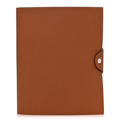 Hermes Togo Ulysse MM Notebook Cover Gold 1 of 8
