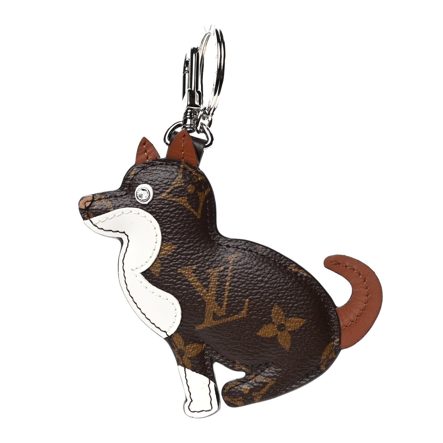 Louis Vuitton Monogram Dog Bag Charm Key Holder 1 of 4