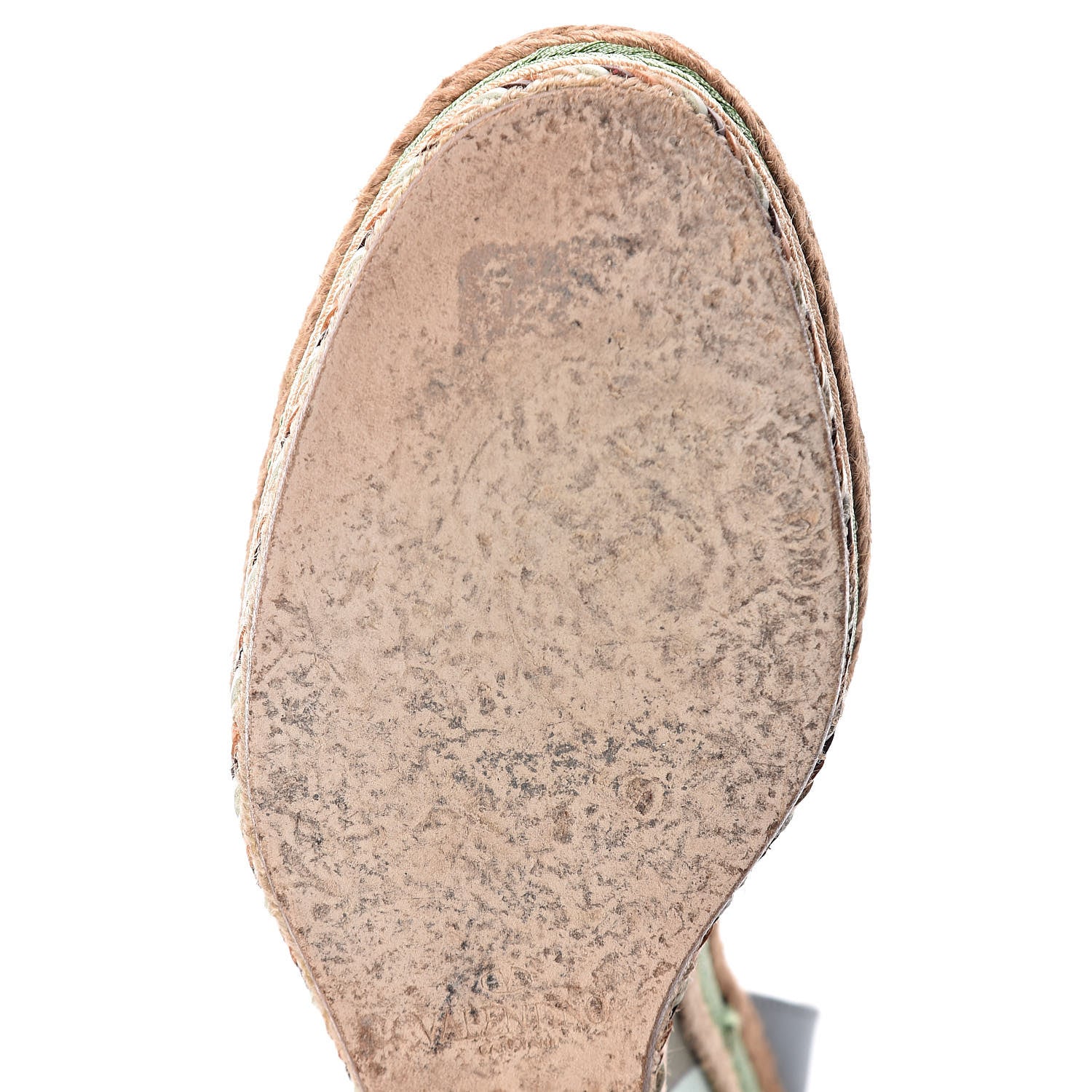 Valentino Garavani Calfskin Calfskin Native Couture 1975 Espadrille Wedge Sandals 39 Sky Sorbet Multicolor 8 of 12