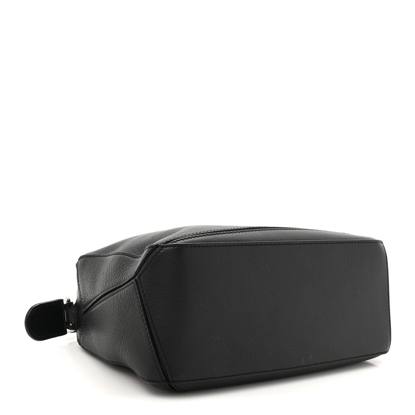 Calfskin Small Puzzle Edge Bag Black