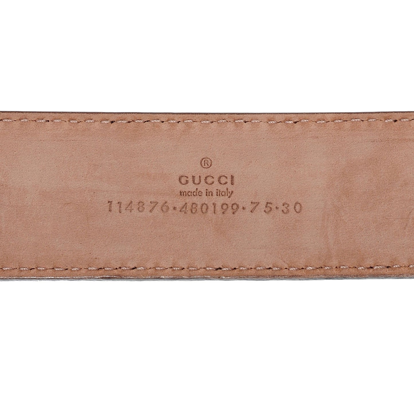 Guccissima Interlocking G Belt Black 75 30