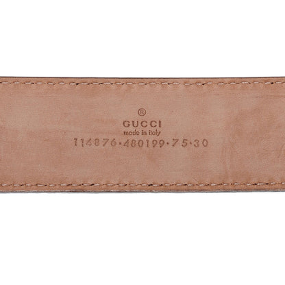 Gucci Guccissima Interlocking G Belt Black 75 30 3 of 4