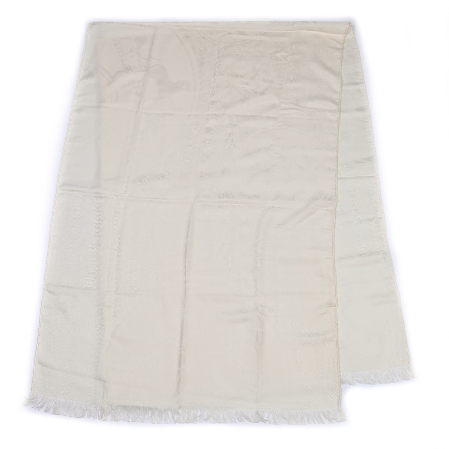 Cashmere Silk New Libris Stole Ivory