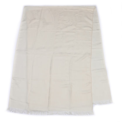 Hermes Cashmere Silk New Libris Stole Ivory 2 of 5